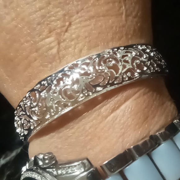 Cuff bracelet sterling silver 925 - Picture 6 of 7